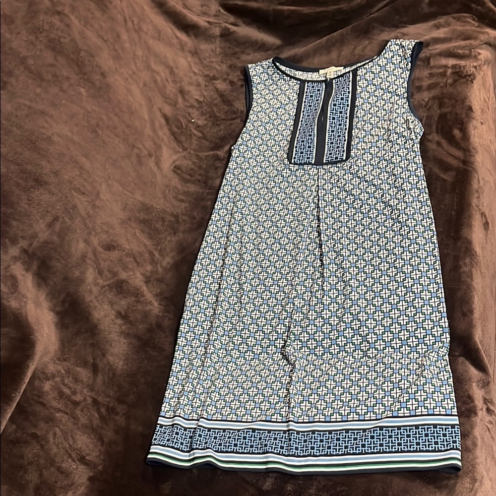 Sleeveless Geometric Print Dress
